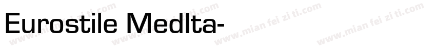 Eurostile MedIta字体转换